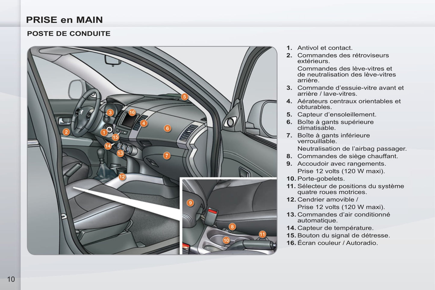 2011-2012 Peugeot 4007 Gebruikershandleiding | Frans