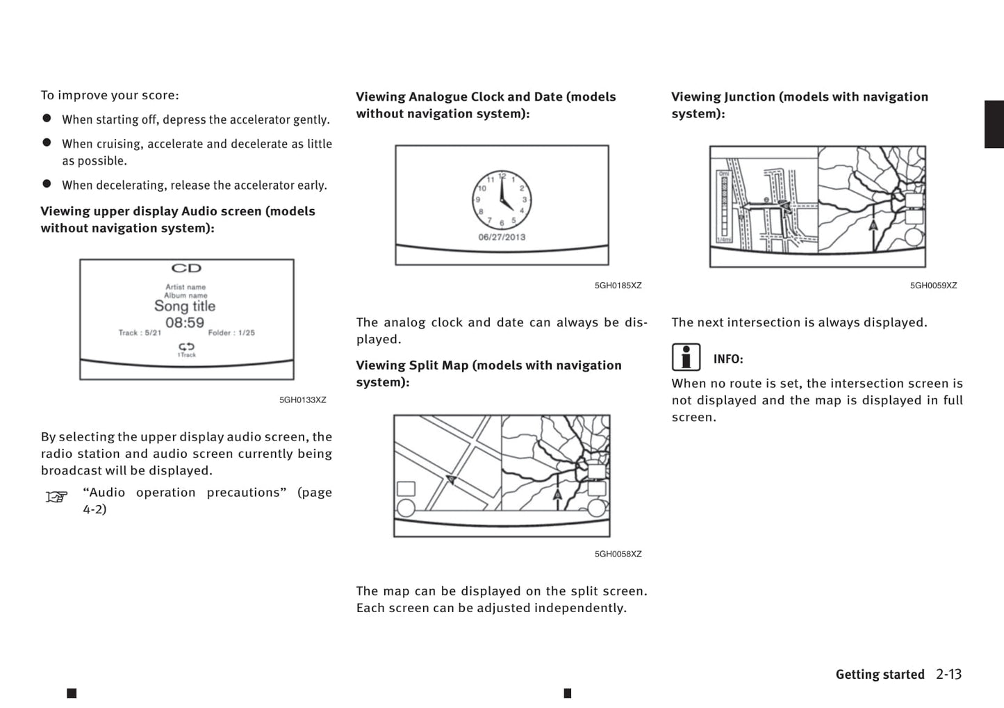 Infiniti Q50 Intouch Dual Display Gebruikershandleiding 2013 - 2019