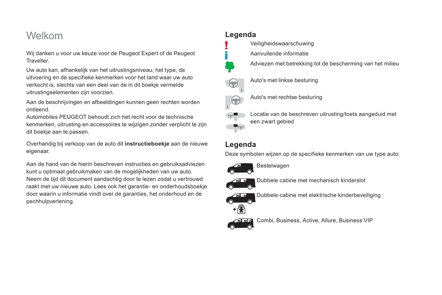 2018-2020 Peugeot Expert/Traveller Gebruikershandleiding | Nederlands