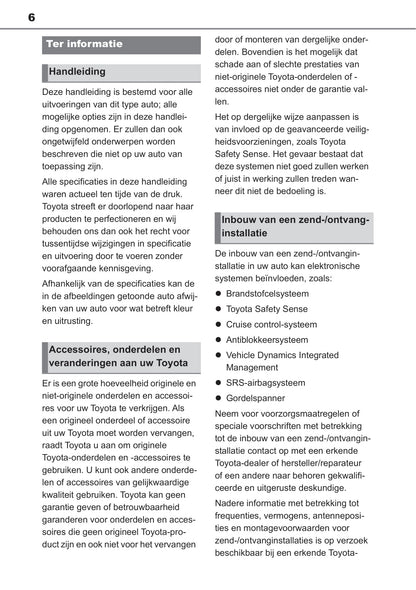 2020-2021 Toyota Mirai Gebruikershandleiding | Nederlands