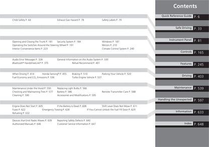 2021 Honda Accord Owner's Manual | English