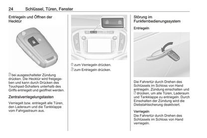 2017-2018 Opel Zafira/Zafira Tourer Gebruikershandleiding | Duits