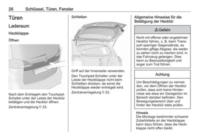 2017-2018 Opel Zafira/Zafira Tourer Manuel du propriétaire | Allemand