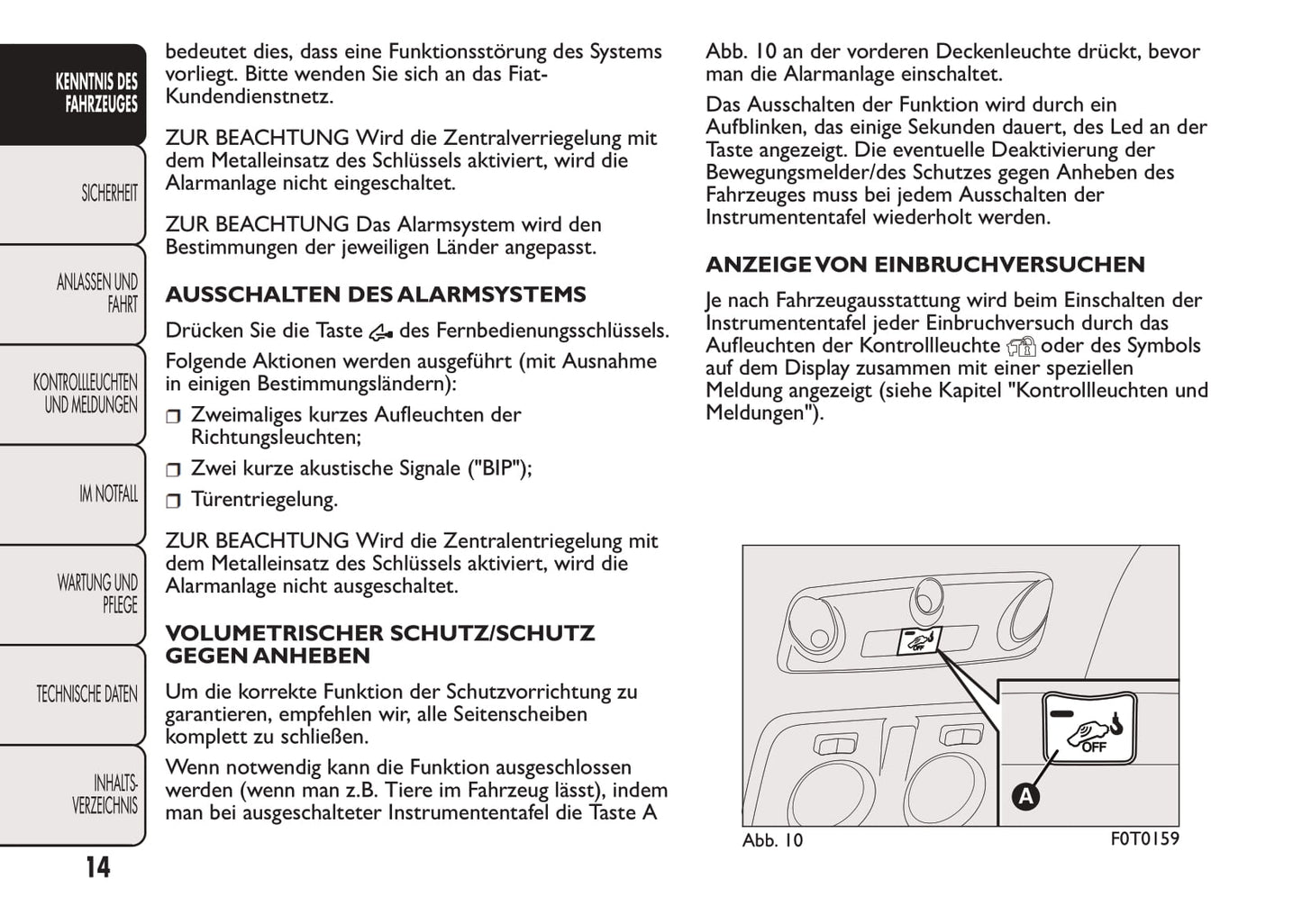 2016-2017 Fiat Fiorino Owner's Manual | German