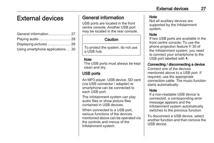 Opel Grandland X Owner's Infotainment Manual 2017 - 2021