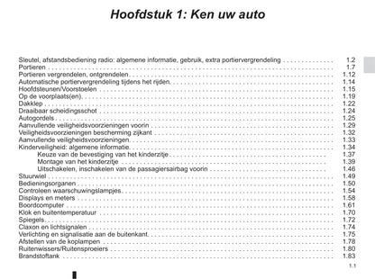 2016-2017 Renault Kangoo Owner's Manual | Dutch