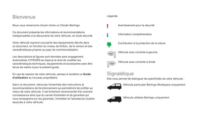 2015-2020 Citroën Berlingo Manuel du propriétaire | Français