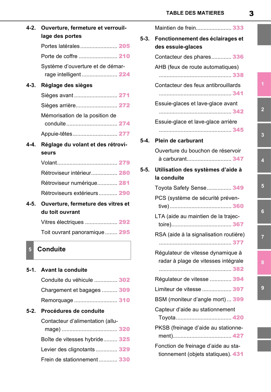 2020-2021 Toyota RAV4 Plug-in Hybrid Owner's Manual | French