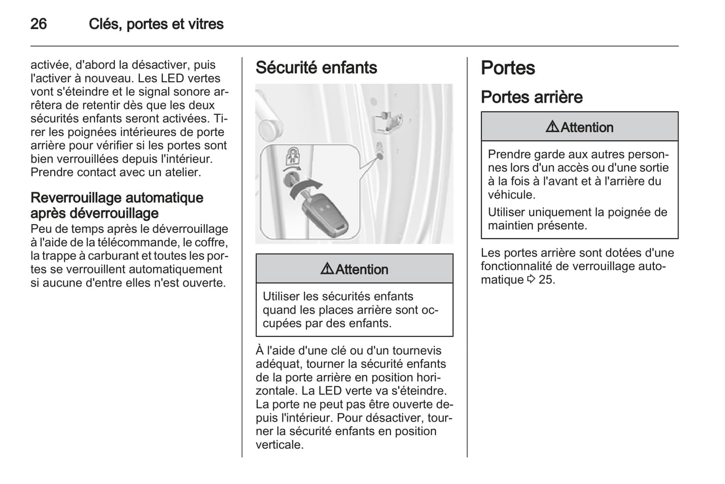 2012-2013 Opel Meriva Owner's Manual | French