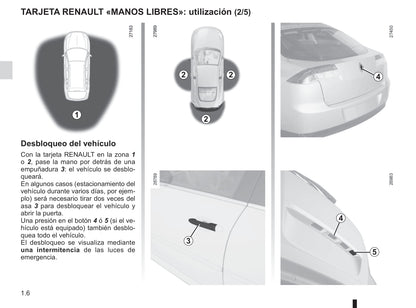 2014-2015 Renault Laguna/Laguna Coupé Gebruikershandleiding | Spaans