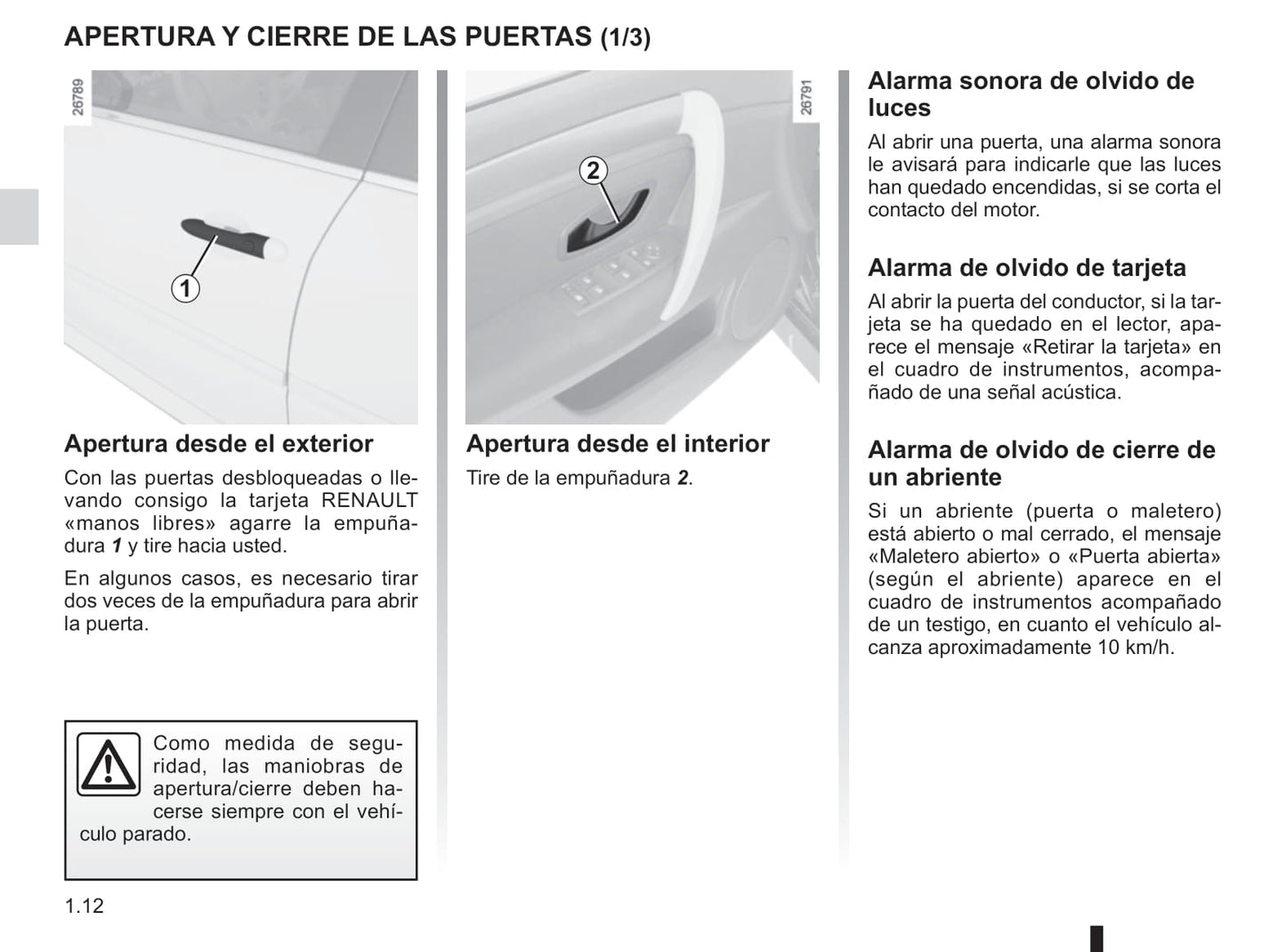 2014-2015 Renault Laguna/Laguna Coupé Owner's Manual | Spanish