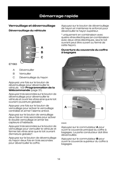 2008-2009 Ford Kuga Manuel du propriétaire | Français