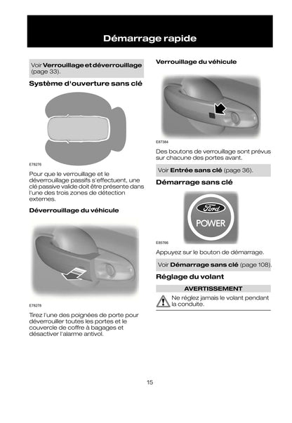 2008-2009 Ford Kuga Manuel du propriétaire | Français