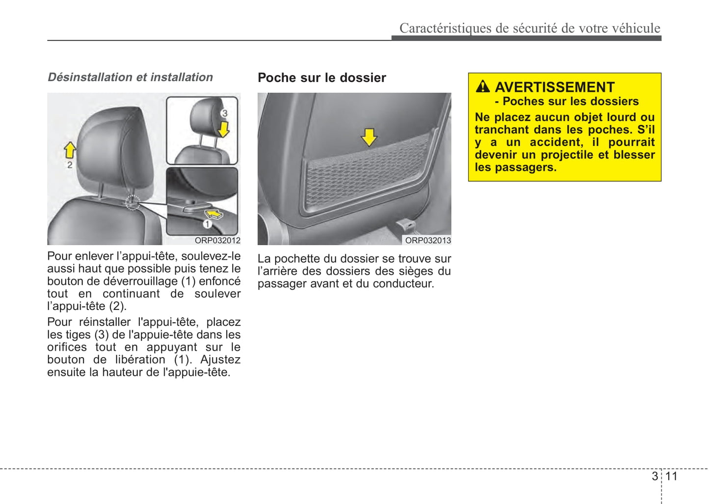 2014 Kia Rondo Owner's Manual | French