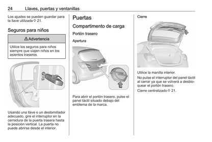 2019 Opel Corsa Owner's Manual | Spanish