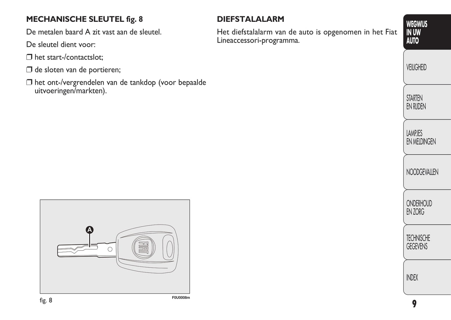 2010-2011 Fiat Punto Evo Gebruikershandleiding | Nederlands