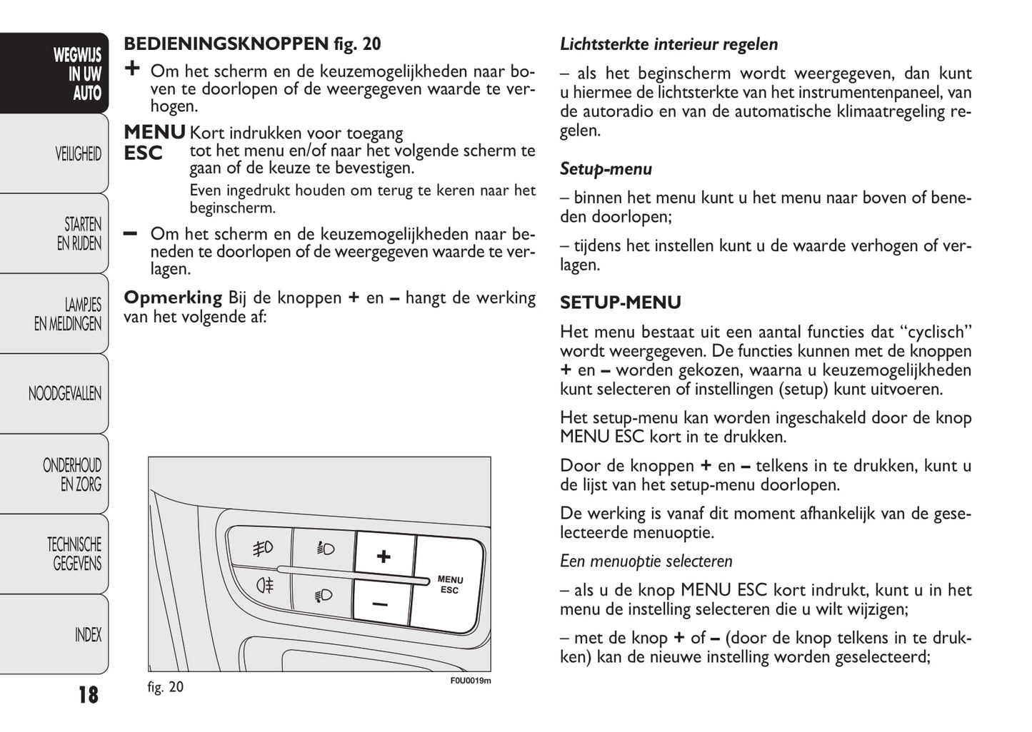 2010-2011 Fiat Punto Evo Owner's Manual | Dutch