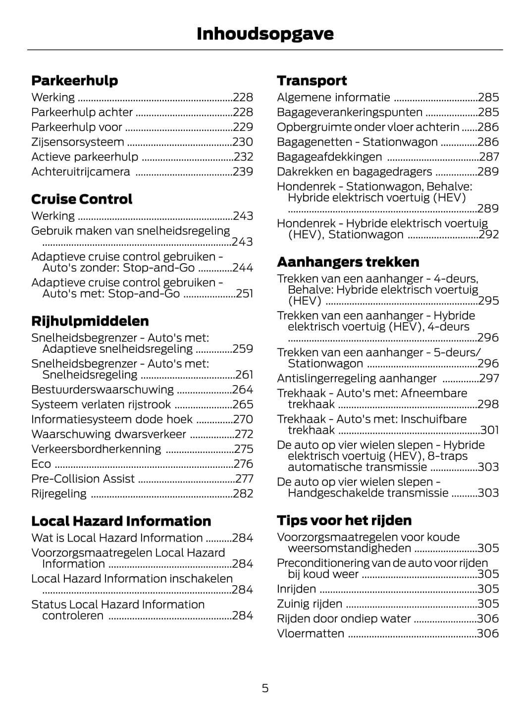 2021-2022 Ford Mondeo / Mondeo Hybrid Manuel du propriétaire | Néerlandais