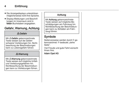 2011-2012 Opel Insignia Owner's Manual | German