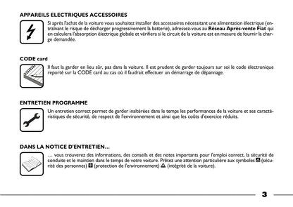 2003-2004 Fiat Barchetta Gebruikershandleiding | Frans