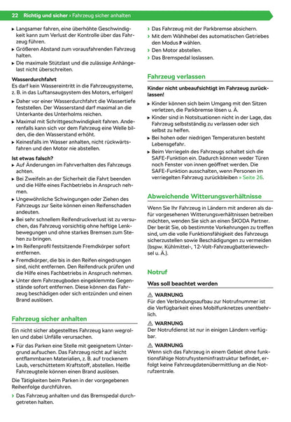 2020-2021 Skoda Octavia Owner's Manual | German