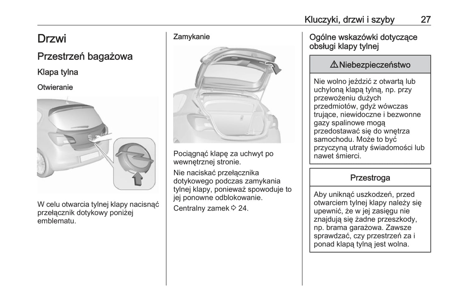 2019-2020 Opel Corsa Manuel du propriétaire | Polonais