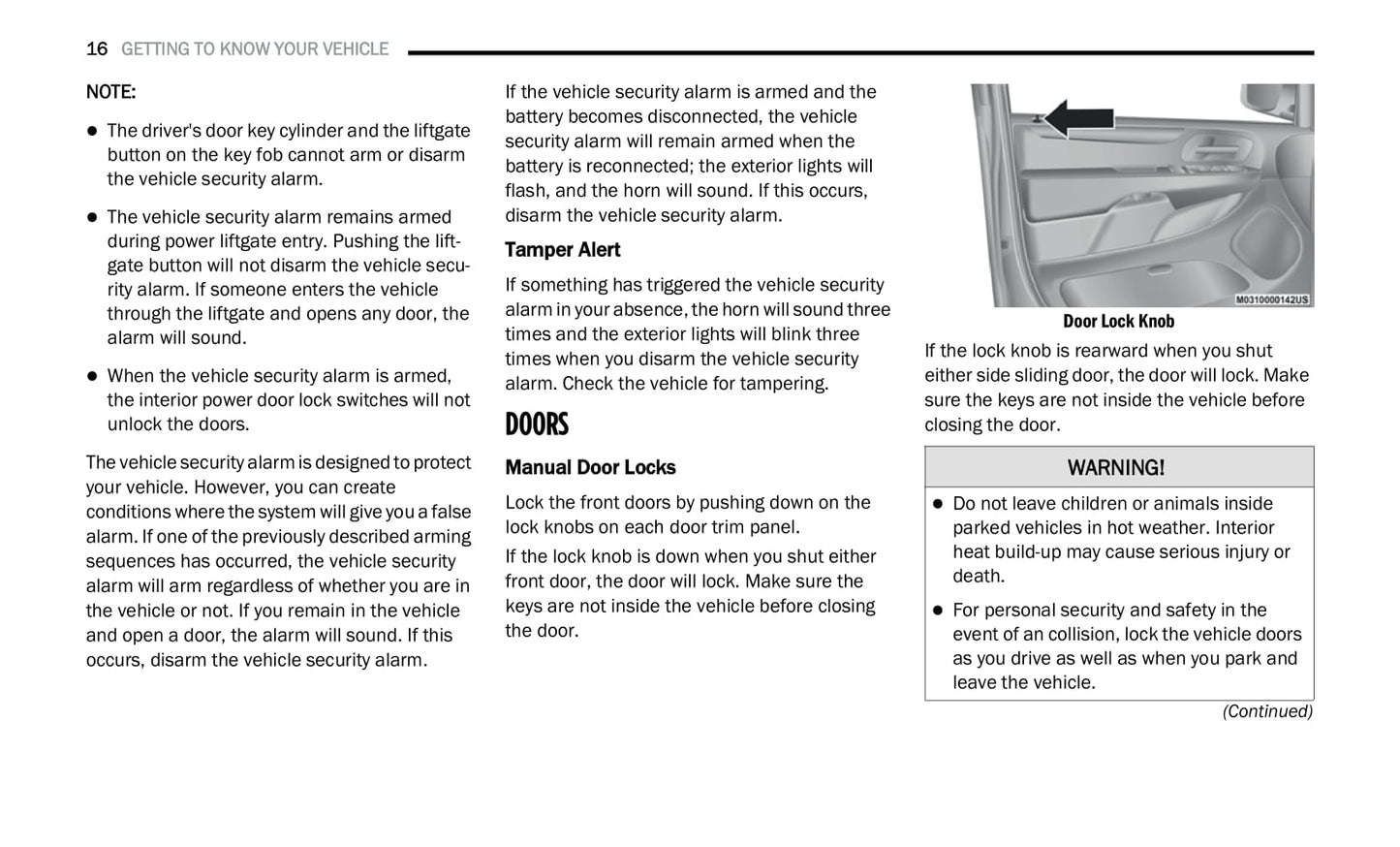 2020 Dodge Grand Caravan Owner's Manual | English