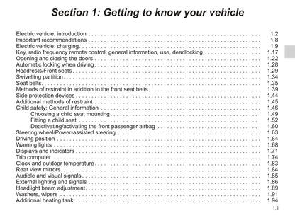 2020-2021 Renault Kangoo Z.E. Owner's Manual | English