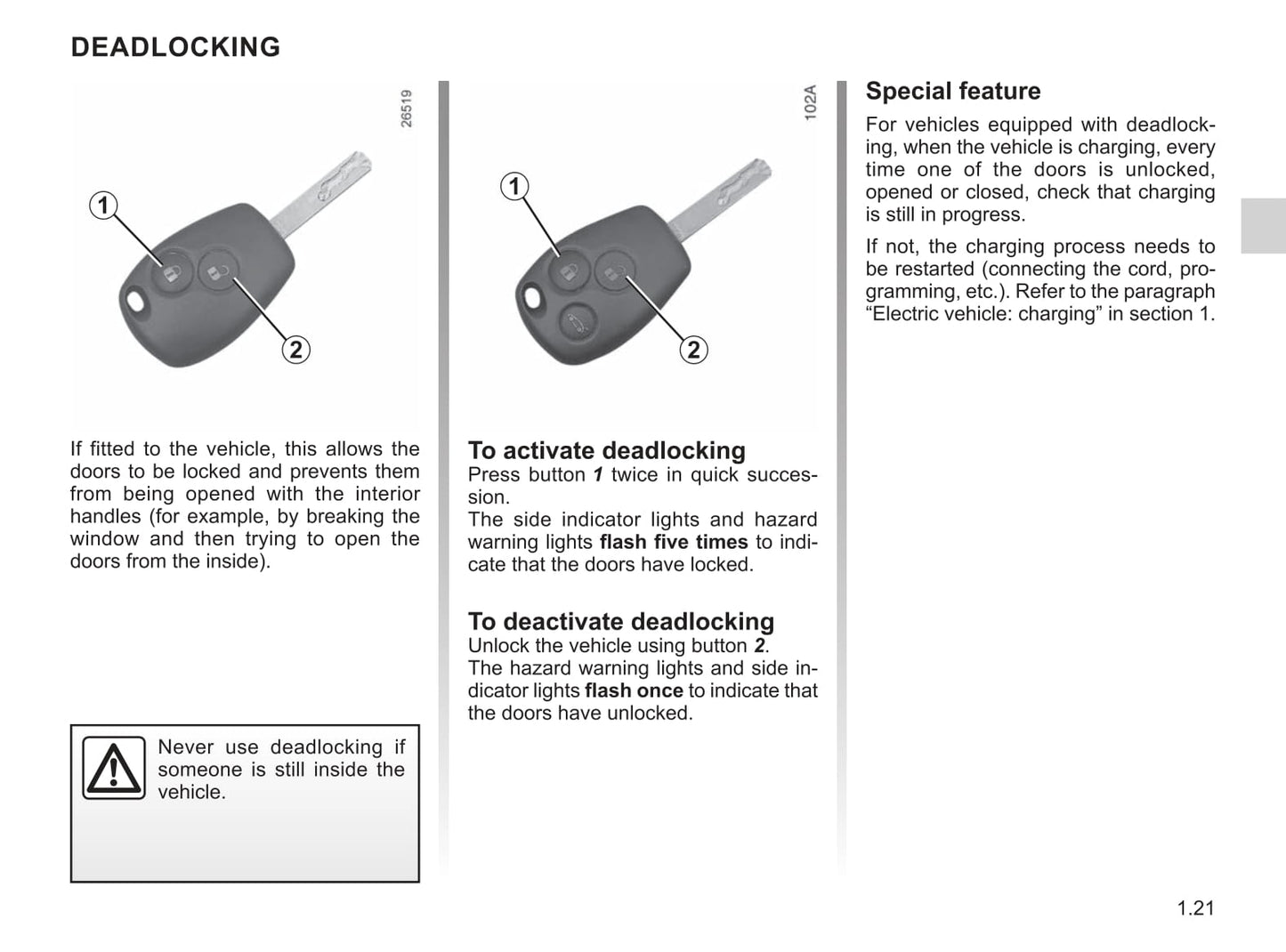 2020-2021 Renault Kangoo Z.E. Owner's Manual | English