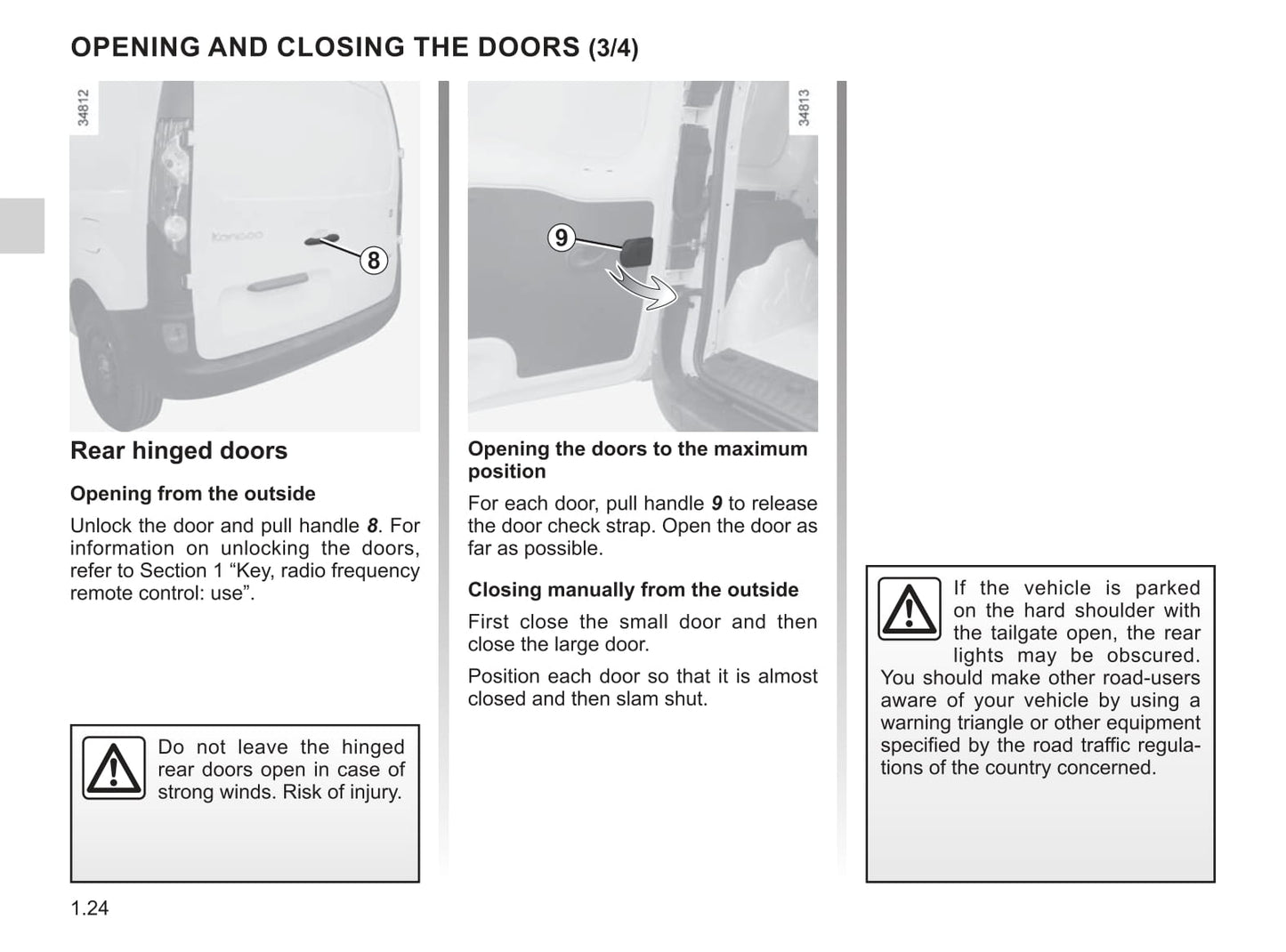 2020-2021 Renault Kangoo Z.E. Owner's Manual | English