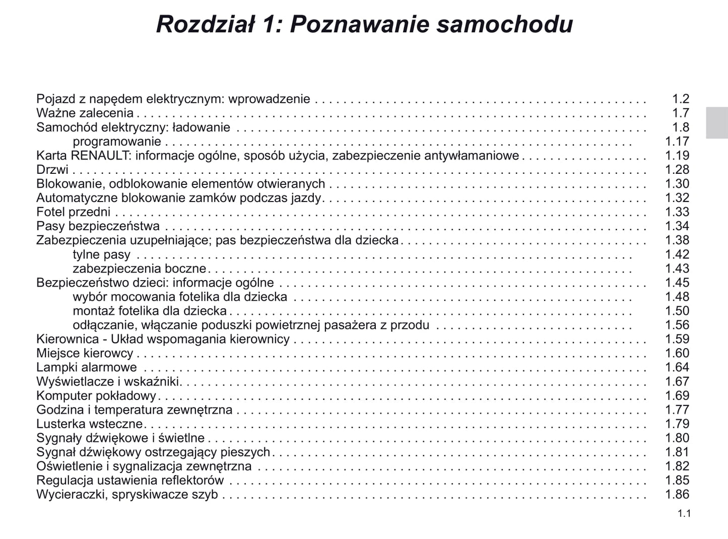 2016-2019 Renault Zoe Manuel du propriétaire | Polonais