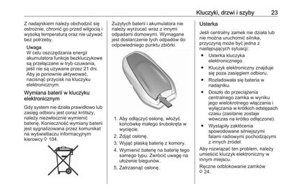 2020 Opel Crossland X Owner's Manual | Polish