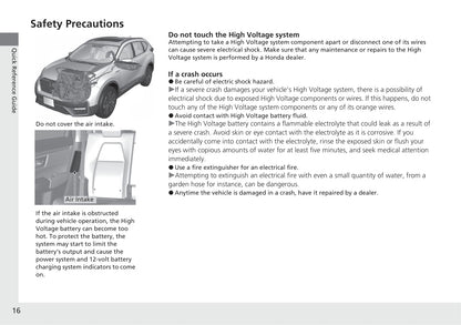 2021 Honda CR-V Hybrid Gebruikershandleiding | Engels