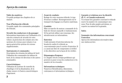 2007-2010 Honda CR-V Manuel du propriétaire | Français