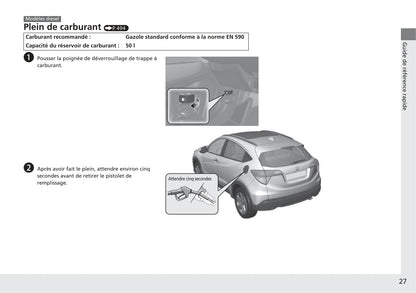 2018-2019 Honda HR-V Gebruikershandleiding | Frans