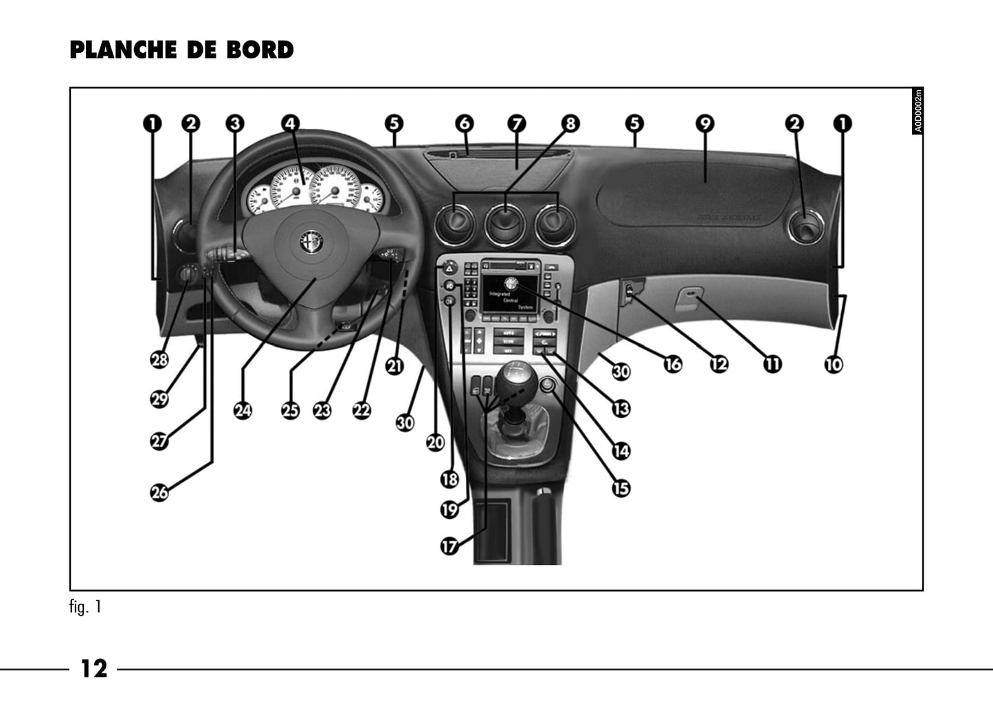 2003-2007 Alfa Romeo 166 Owner's Manual | French