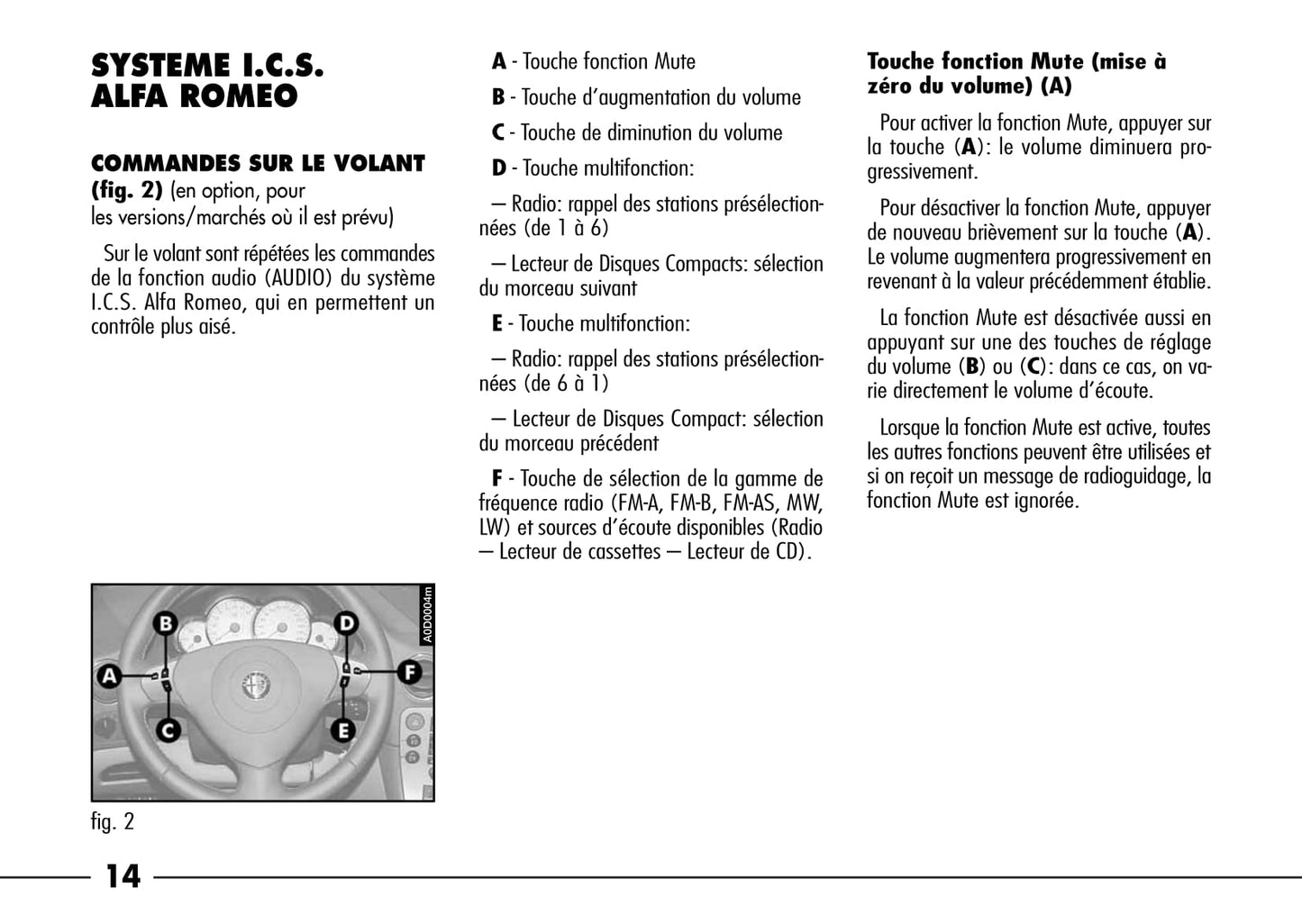 2003-2007 Alfa Romeo 166 Gebruikershandleiding | Frans