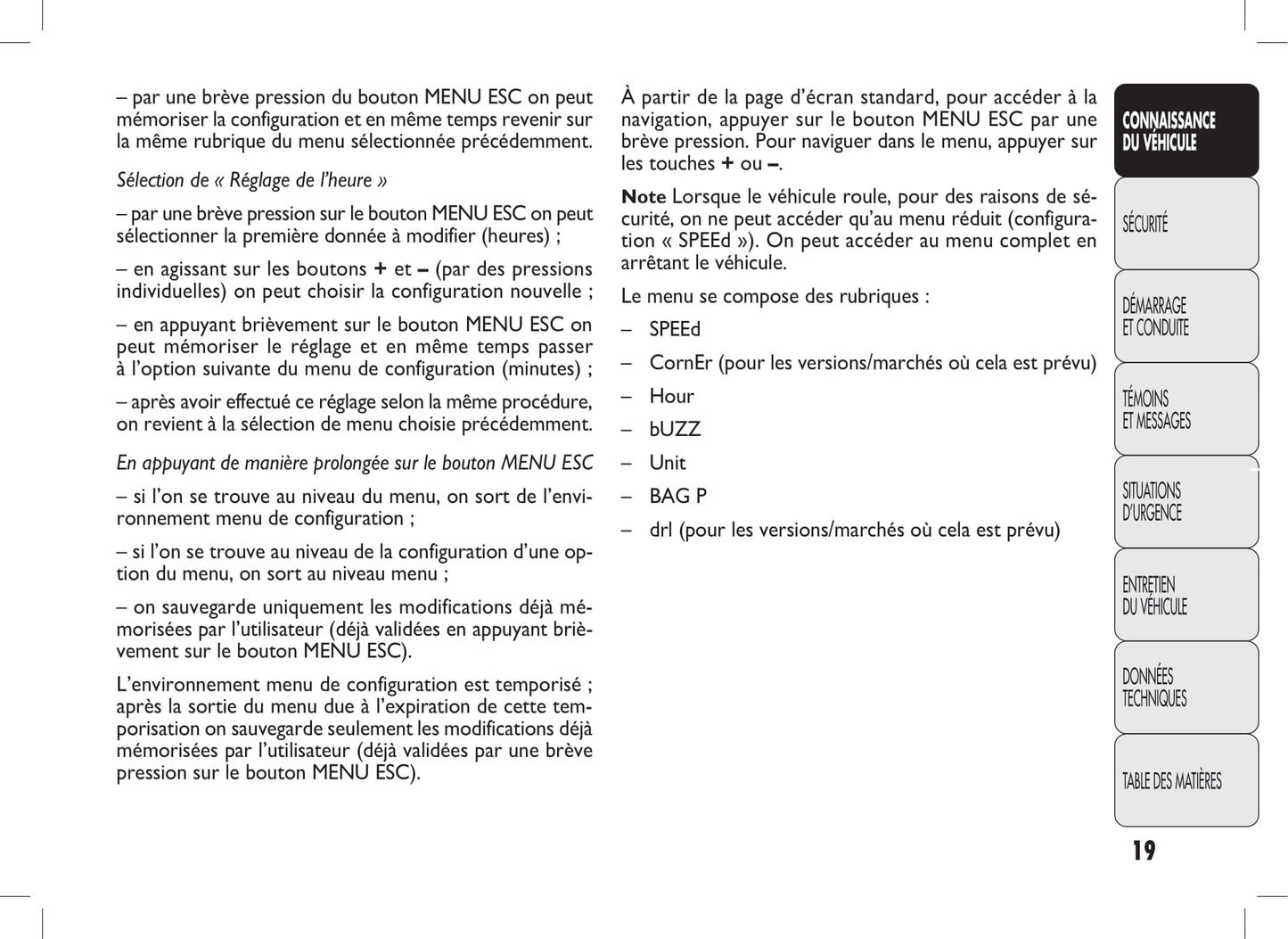 2010-2011 Fiat Punto Evo Gebruikershandleiding | Frans