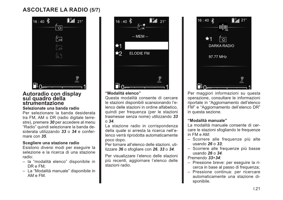 Renault Radio Connect R&Go Libretto D'istruzioni  2022