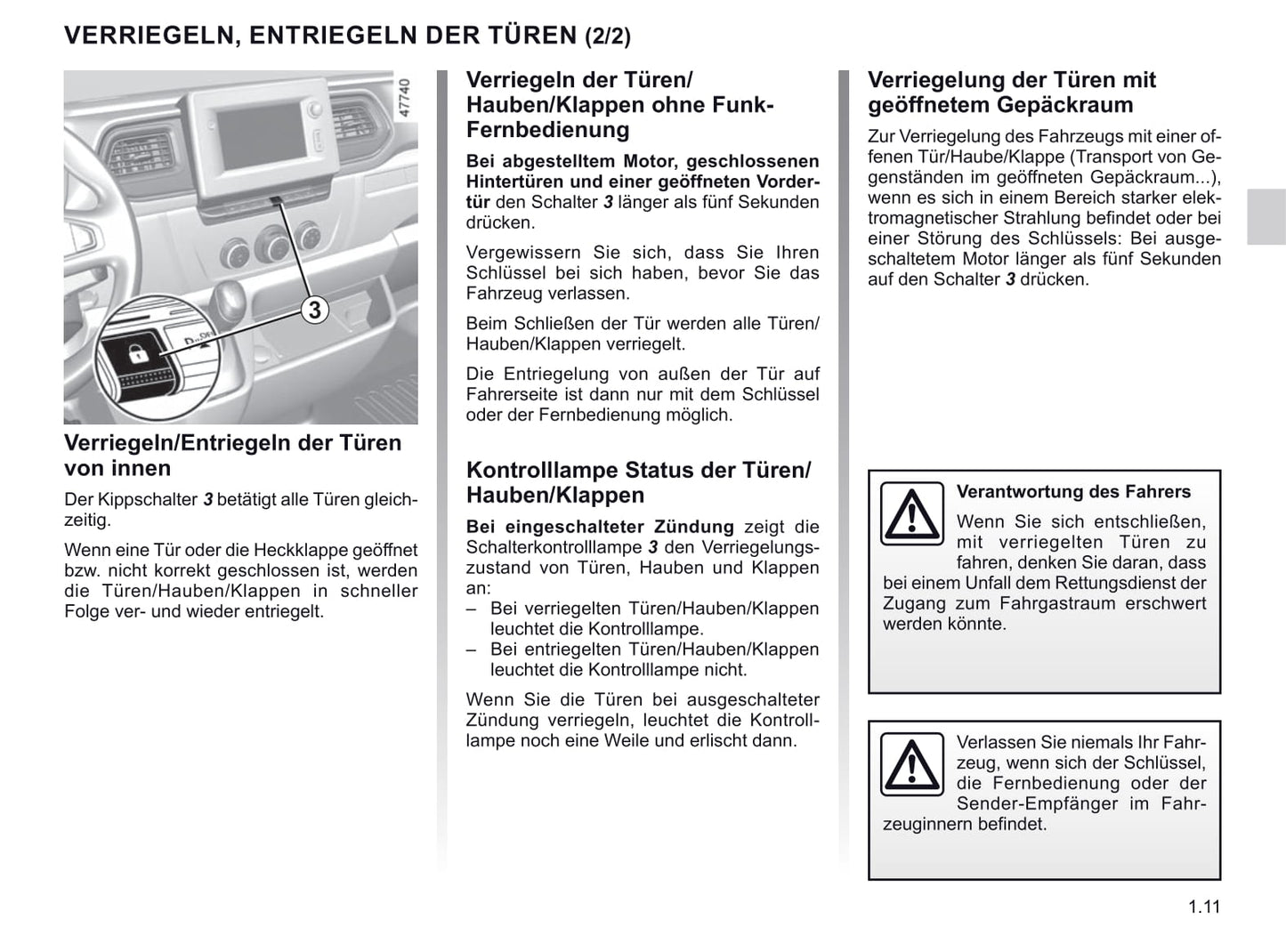 2019-2020 Renault Master Gebruikershandleiding | Duits