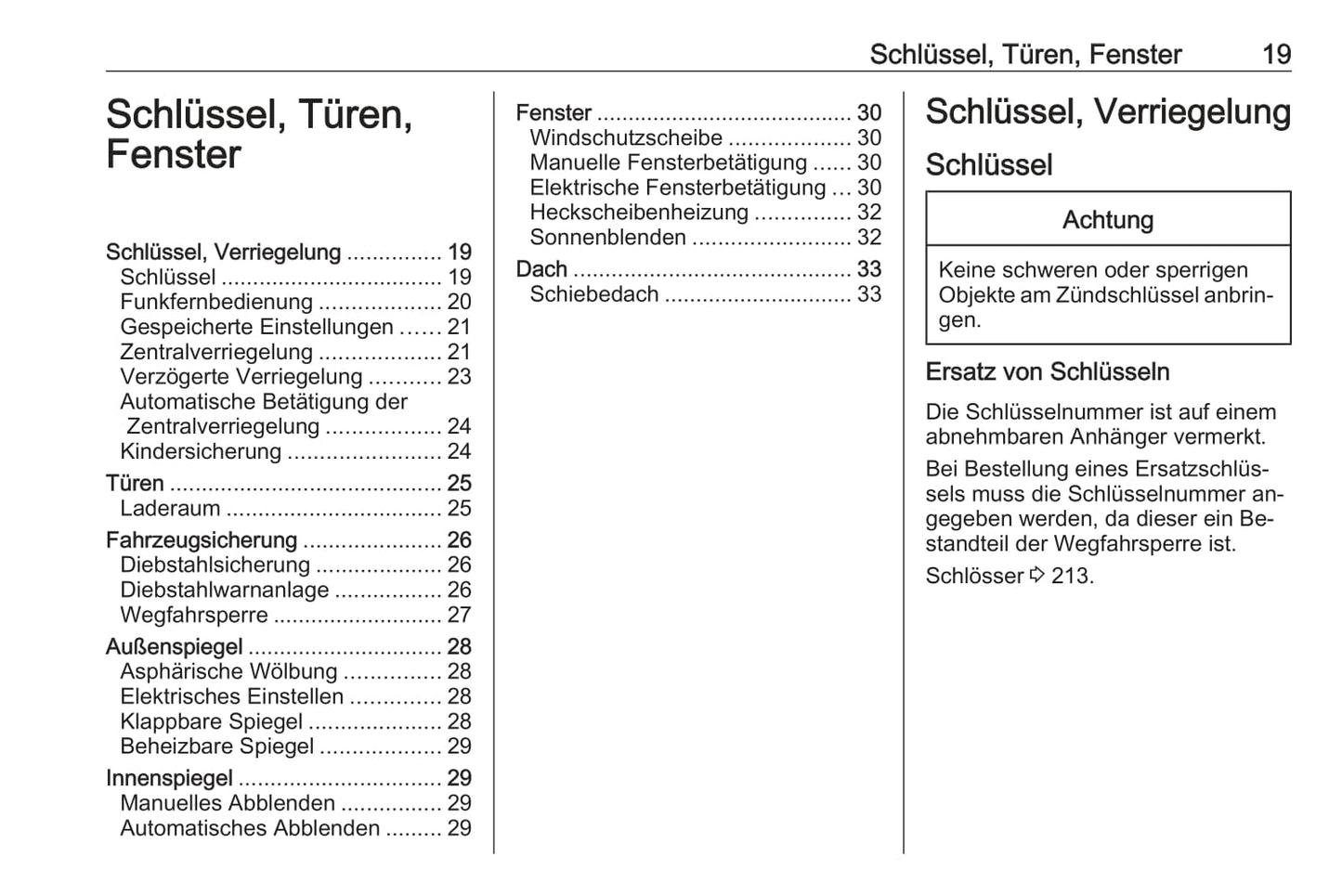 2016 Opel Mokka Owner's Manual | German