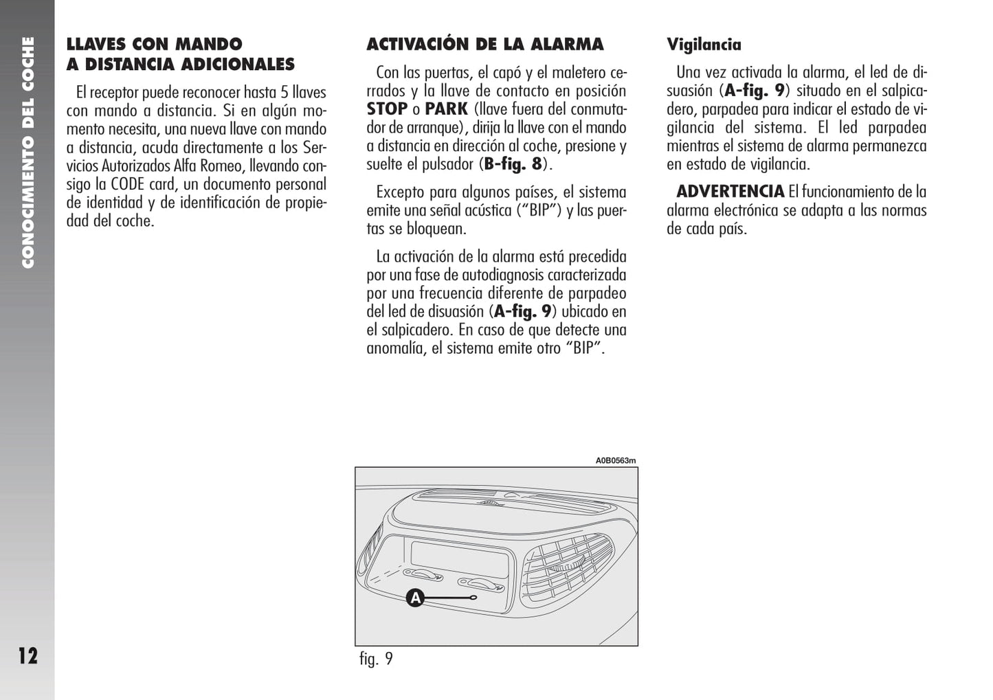 2005-2007 Alfa Romeo 156 Manuel du propriétaire | Espagnol