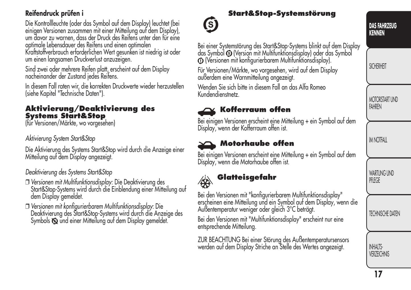 2008-2014 Alfa Romeo MiTo Owner's Manual | German