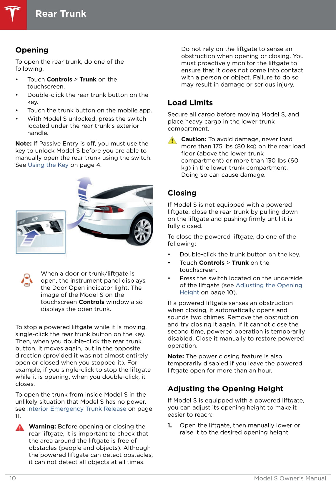 2016-2019 Tesla Model S Owner's Manual | English