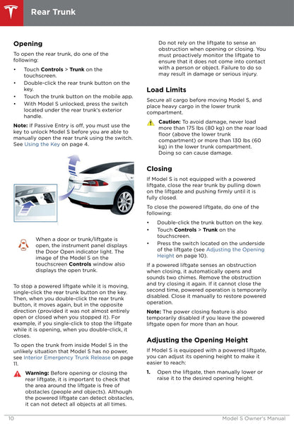 2016-2019 Tesla Model S Gebruikershandleiding | Engels