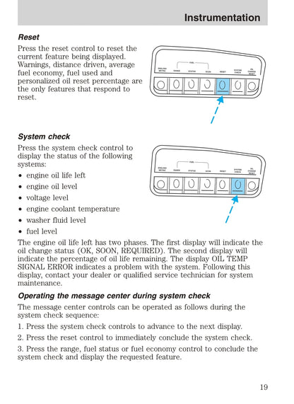 2001 Ford Explorer Owner's Manual | English