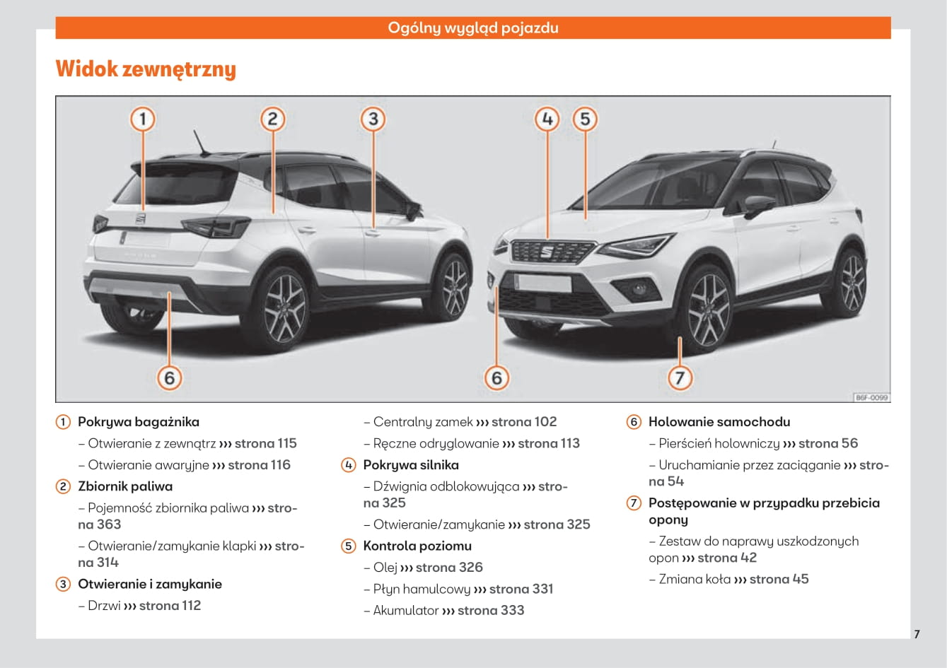 2017-2020 Seat Arona Manuel du propriétaire | Polonais