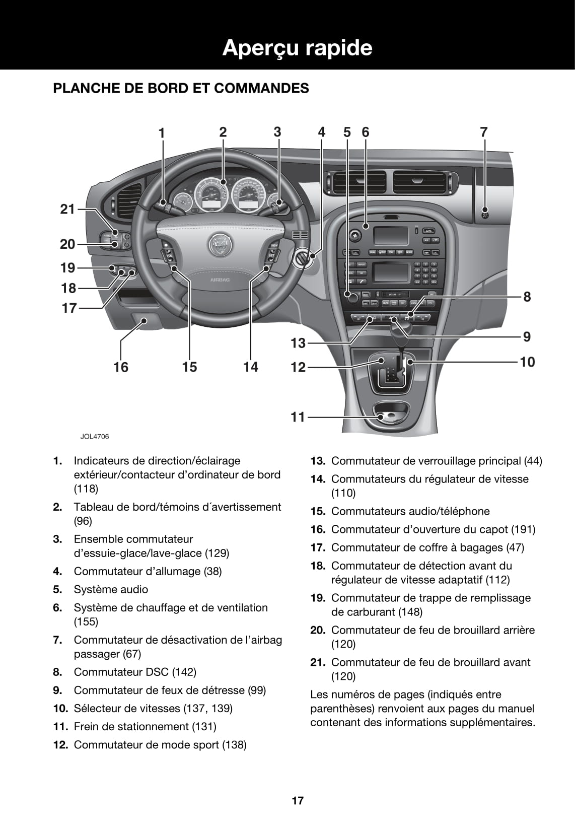 2006-2007 Jaguar S-Type Owner's Manual | French