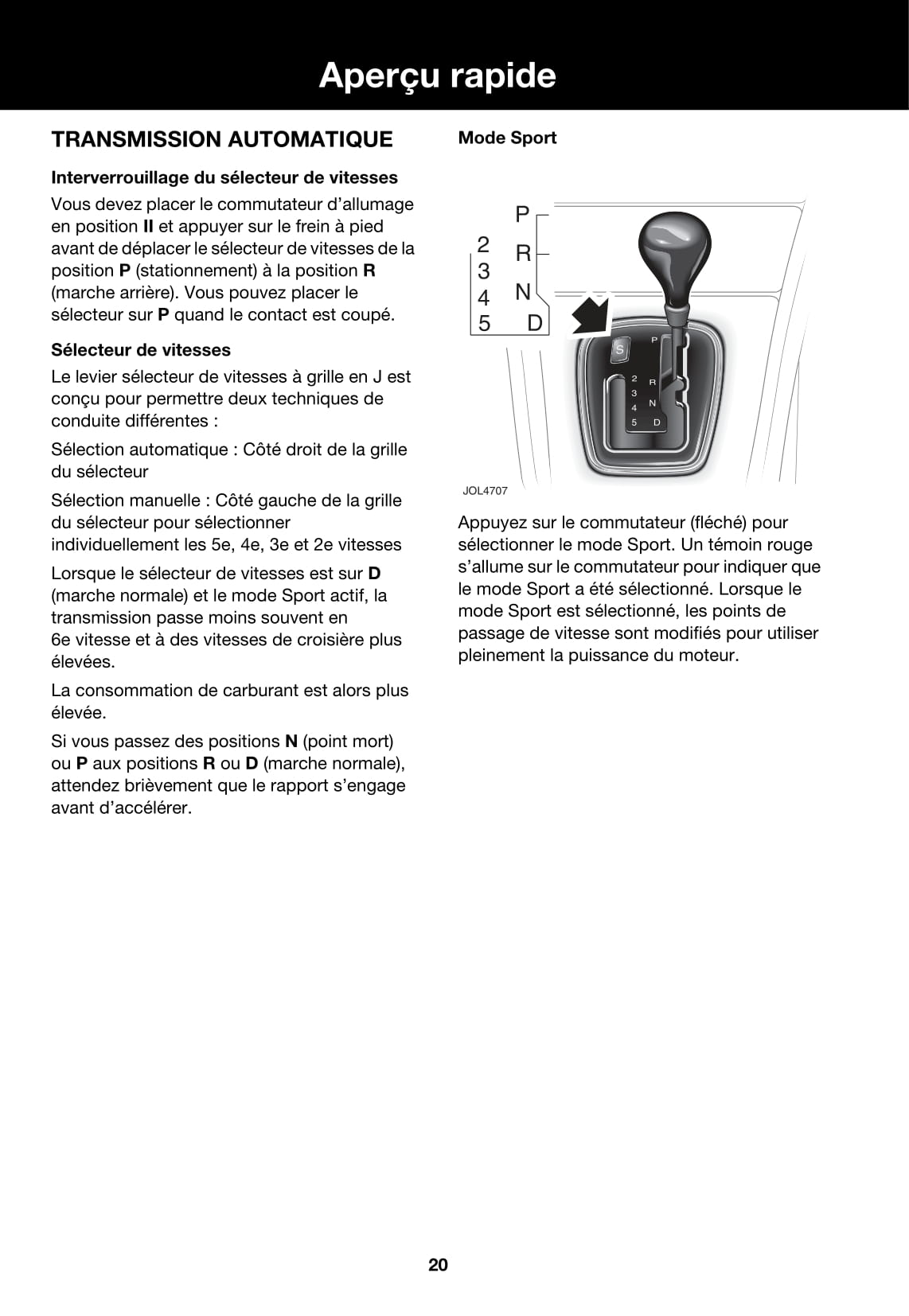 2006-2007 Jaguar S-Type Owner's Manual | French