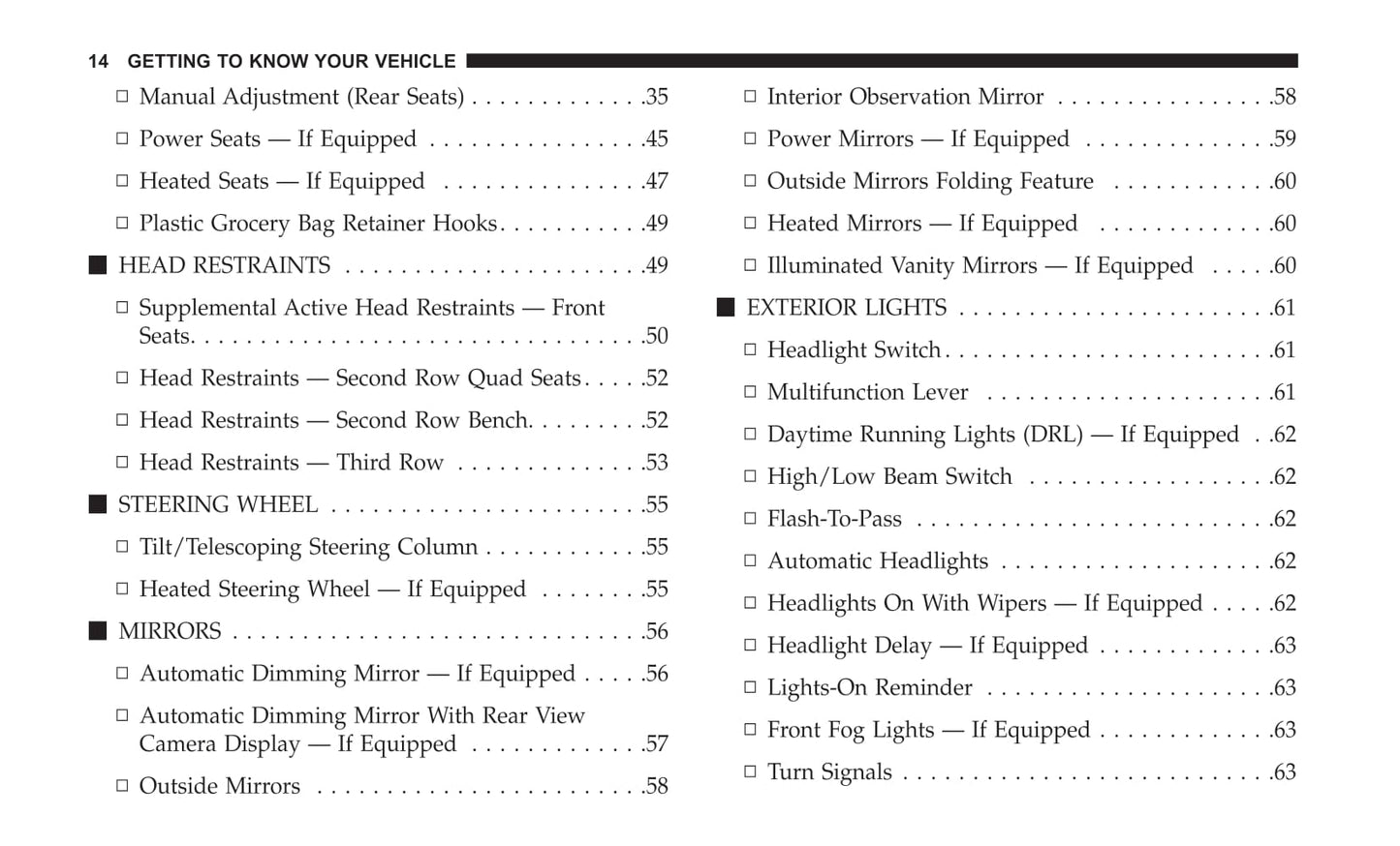 2019 Dodge Grand Caravan Owner's Manual | English